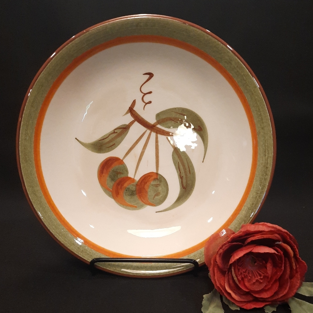 Stangl Pottery "Orchard Song"  Coupe Soup Bowl ~ 7-7/8"